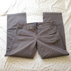 American Eagle Kick Boot Stretch Gray Pants